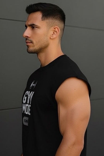 Gym T-shirts Mode On Sleeveless Tee