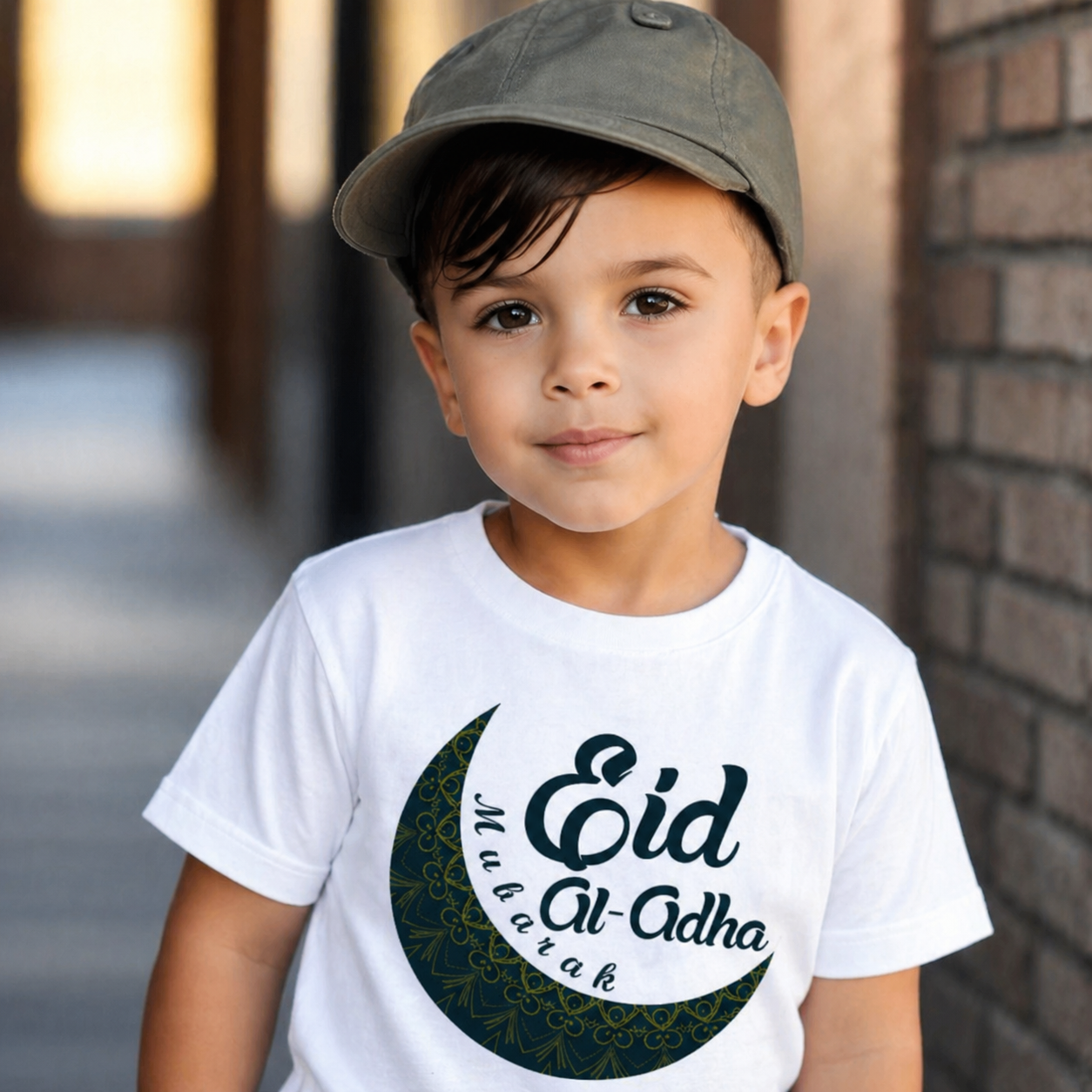 Kids Eid Mubarak Cotton T-Shirt