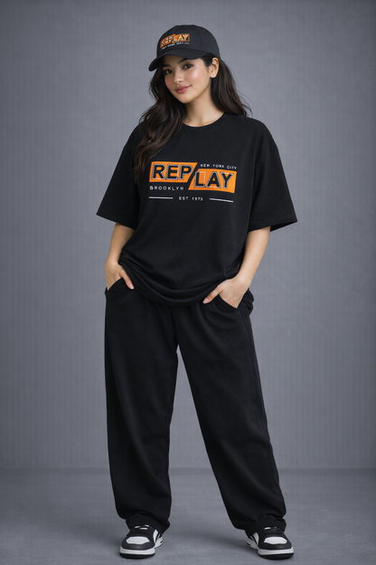 Replay Gym Oversized T Shirt