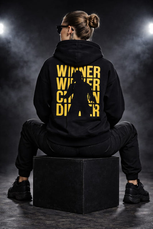 A black hoodie for women is a hooded sweatshirt