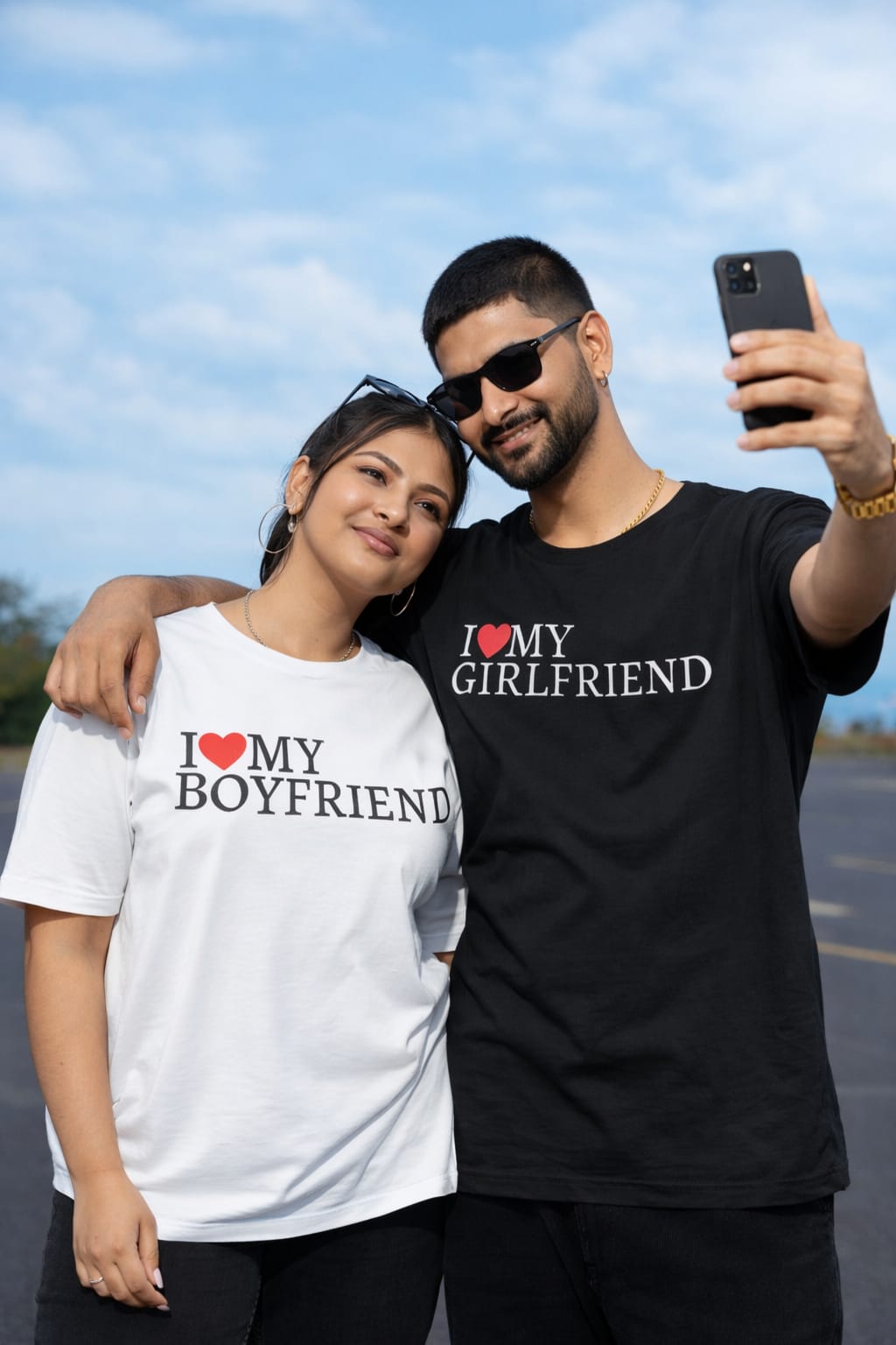 colors or mix black and white, couple hoodies are a stylish way to stay connected and cozy, side by side. 🖤🤍