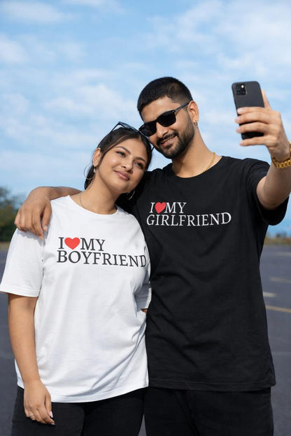colors or mix black and white, couple T-Shirts are a stylish way to stay connected and cozy, side by side. 🖤🤍