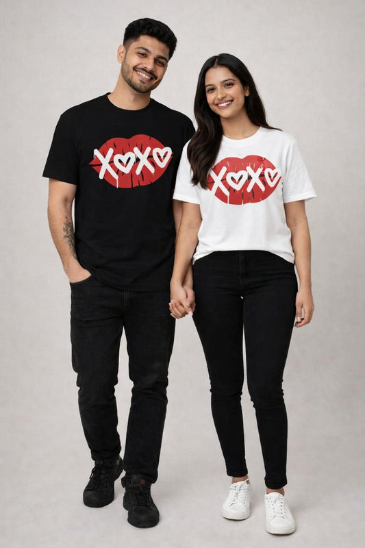 Black and White Couple T-Shirts.
