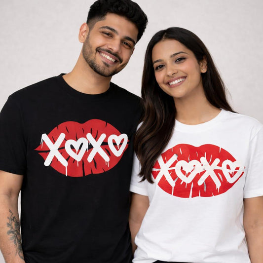 Black and White Couple T-Shirts.