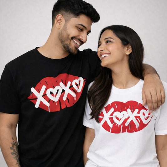 Black and White Couple T-Shirts.