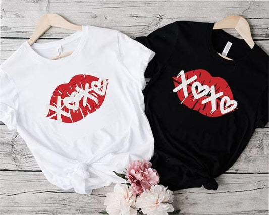 Black and White Couple T-Shirts.