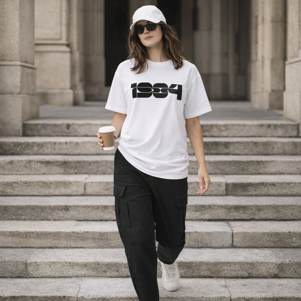 Minimal Fashion with White Oversize Tees
