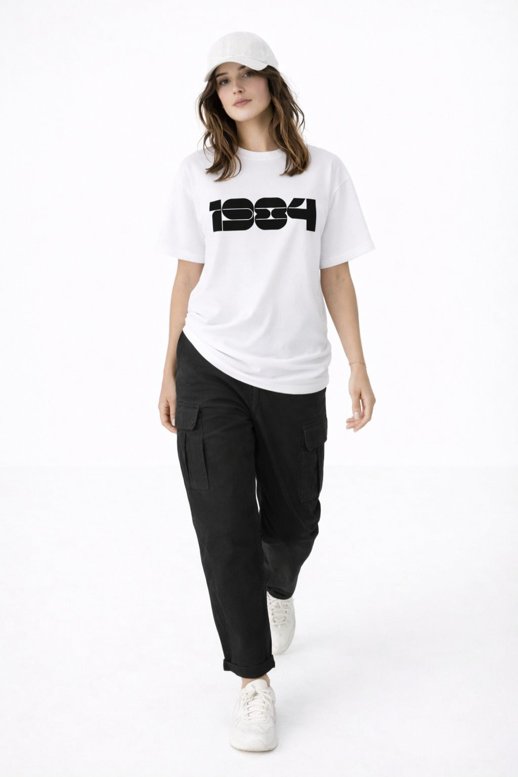 Minimal Fashion with White Oversize Tees