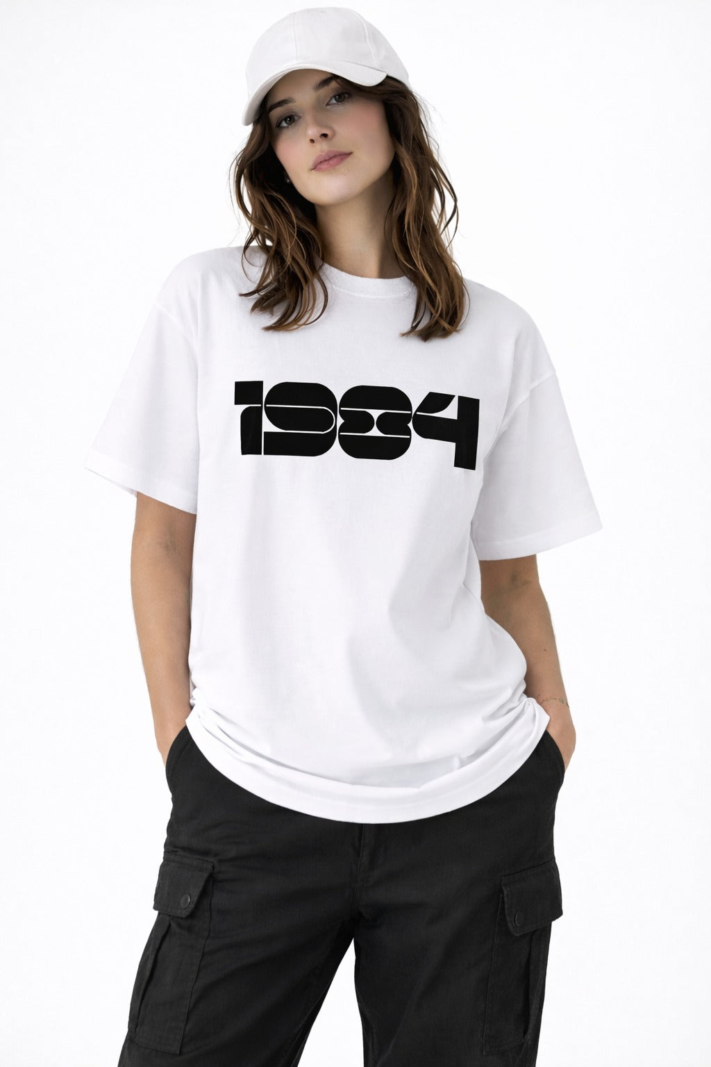 Minimal Fashion with White Oversize Tees