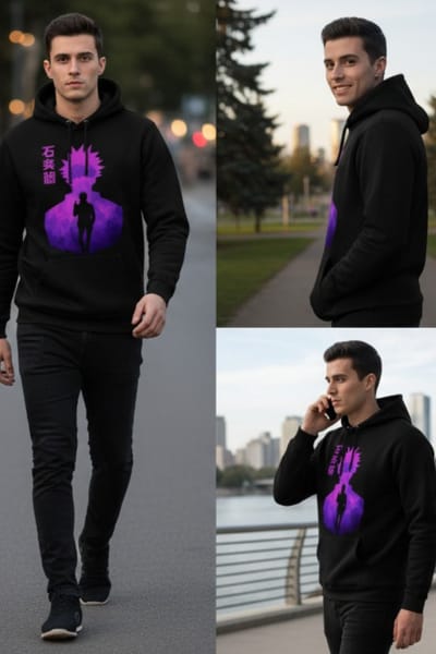 Black Stylish Hoodies