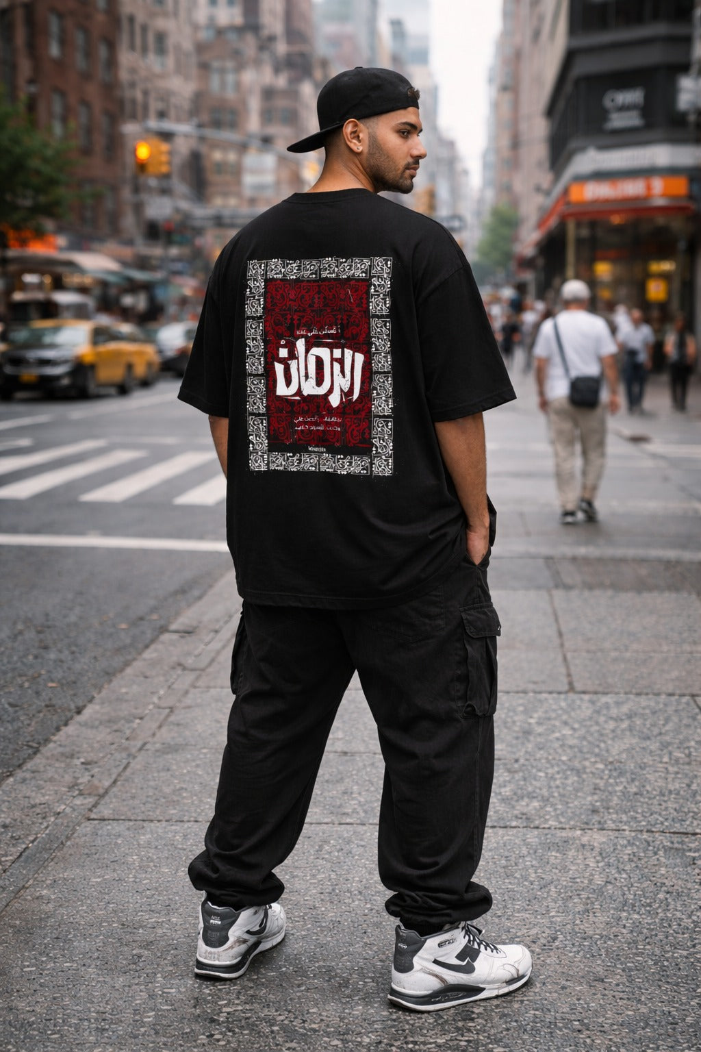 Men’s Stylish Oversized T-Shirt | Drop Shoulder Loose Fit Streetwear Cotton T-Shirt for Men