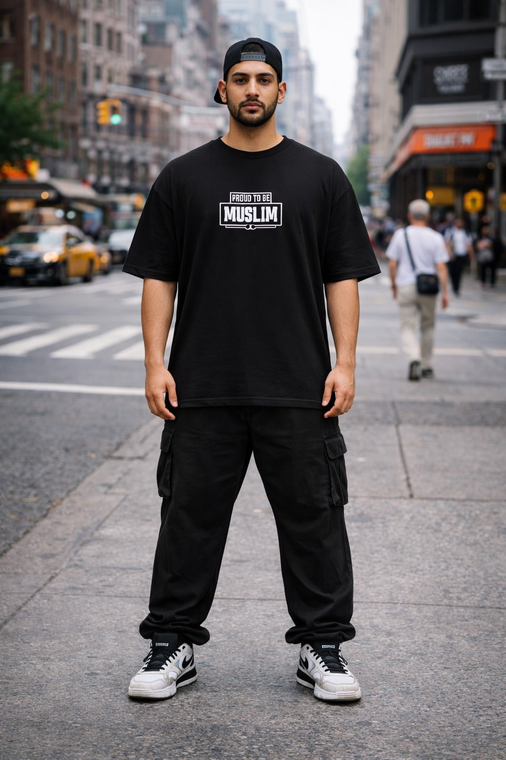 Men’s Stylish Oversized T-Shirt | Drop Shoulder Loose Fit Streetwear Cotton T-Shirt for Men