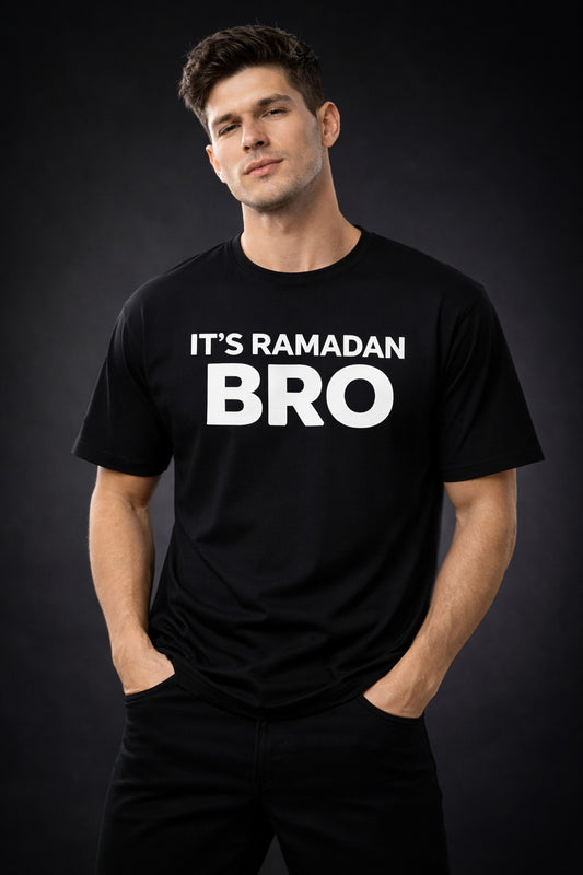 Ramadan Special T-Shirt for Men | Stylish Islamic Print Cotton T-Shirt | Casual Ramadan Collection