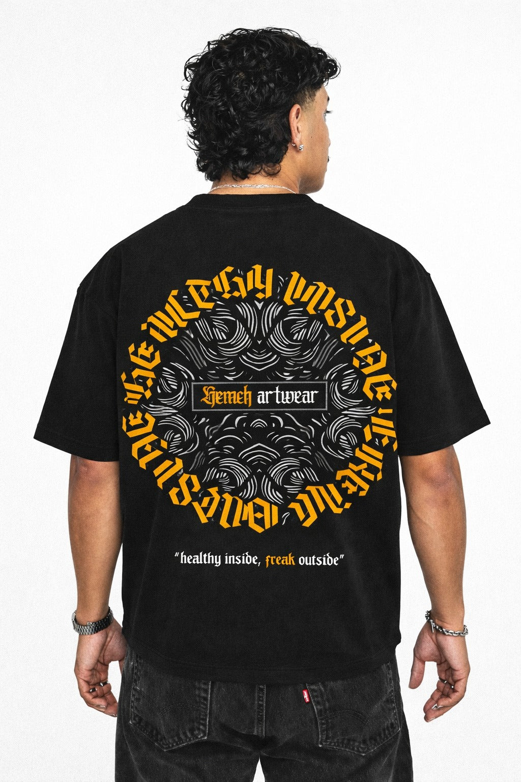 Men’s Tattoo Print T-Shirt | Stylish Graphic Tattoo Design Cotton Casual T-Shirt for Men