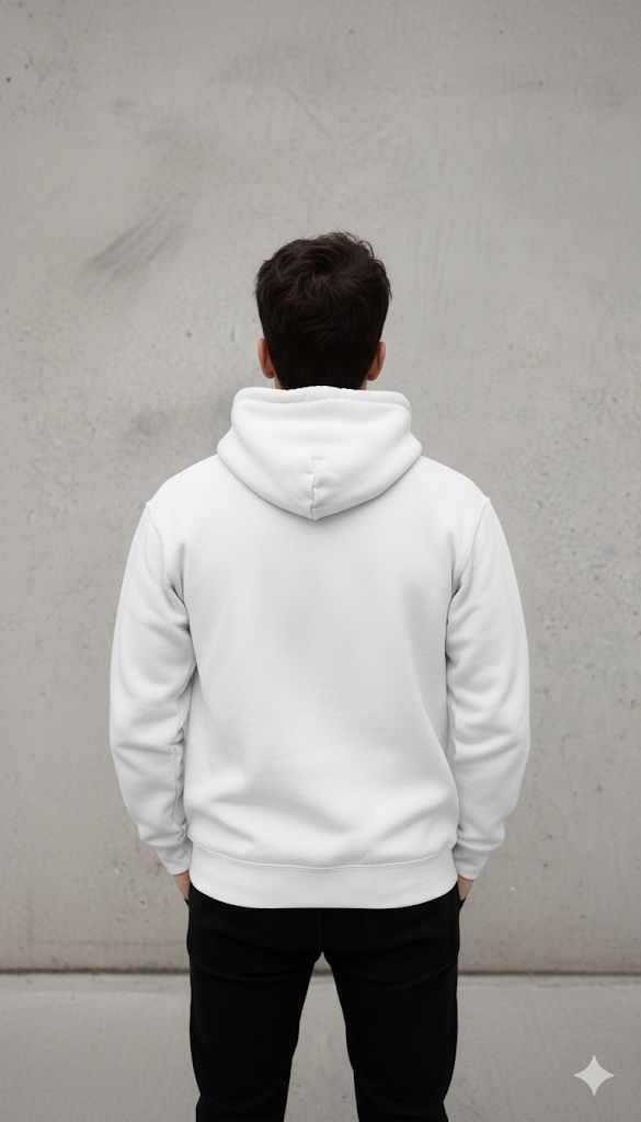 White anime hoodie