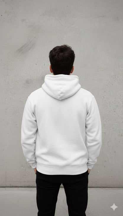 White anime hoodie