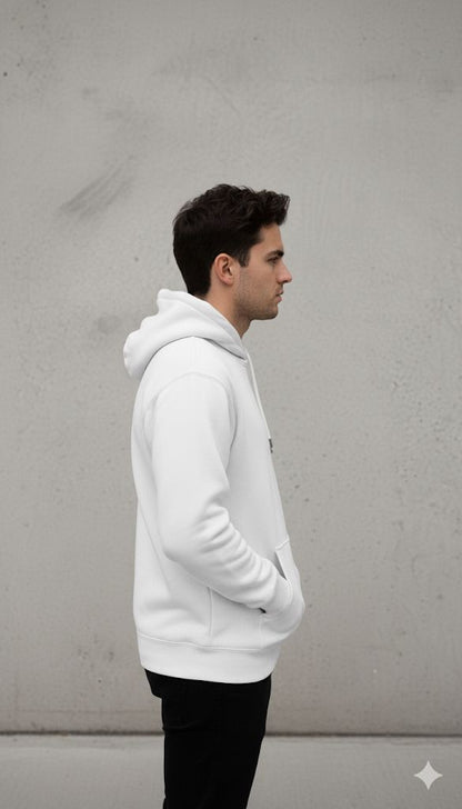 White anime hoodie