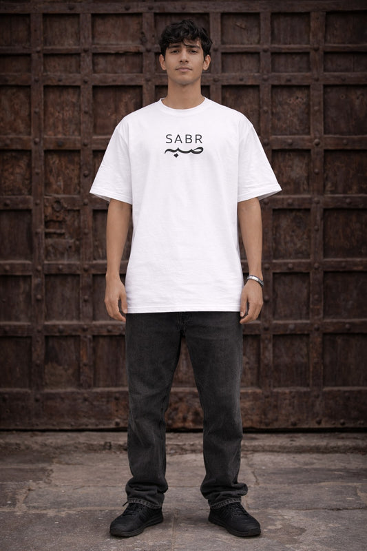 Men’s White Oversized T-Shirt | Drop Shoulder Loose Fit Cotton Streetwear T-Shirt for Men