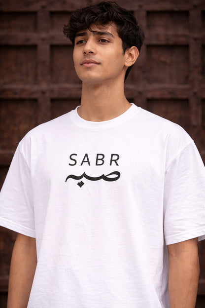 Men’s White Oversized T-Shirt | Drop Shoulder Loose Fit Cotton Streetwear T-Shirt for Men