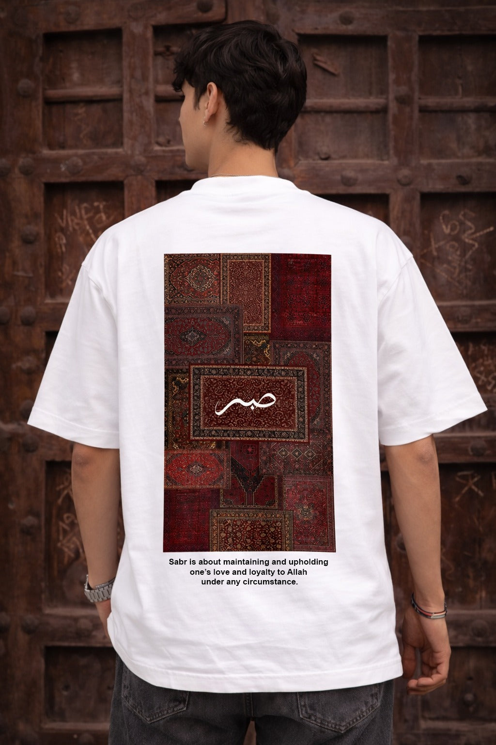 Men’s White Oversized T-Shirt | Drop Shoulder Loose Fit Cotton Streetwear T-Shirt for Men